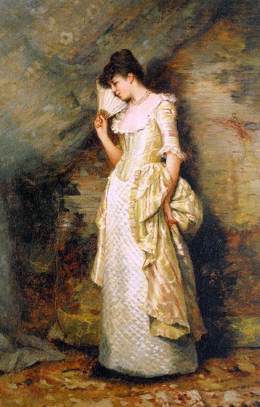 Woman with a Fan, Hamilton Hamiltyon